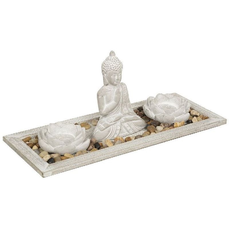 Διακοσμητικό Χώρου Spitishop A-s Zen Garden Padmavati - Λευκό SPITISHOP