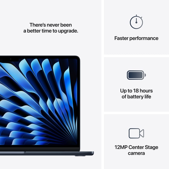 Apple MacBook Air with M4 Chip 13.6"QHD (Apple M4/16GB/256GB SSD/MacOS) Midnight image 8