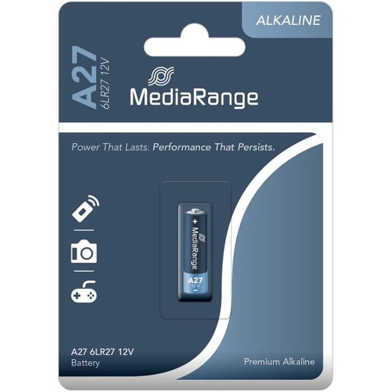 MediaRange Premium Alkaline Battery A27|6LR27|12V (MRBAT115)
