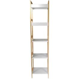 Ραφιέρα Next από Ξύλο 29.5x29x127.5 cm - Λευκό/Μπεζ