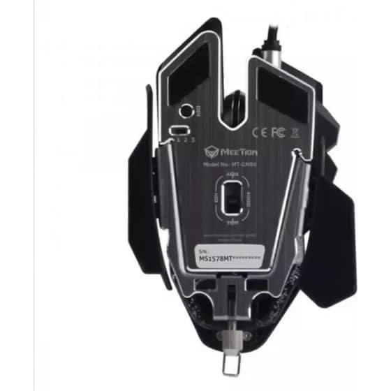 Meetion Gm80 RGB Gaming Ενσύρματο Ποντίκι Μαύρο image 2