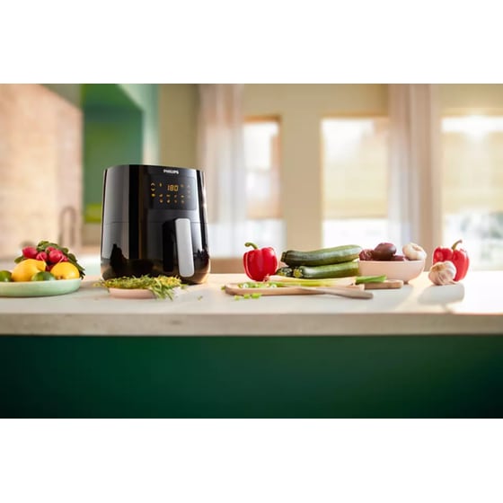 PHILIPS ESSENTIAL HD9252/70 με Αποσπώμενο Κάδο 1400 W 4.1 L Μαύρο Φριτέζα Αέρος image 5
