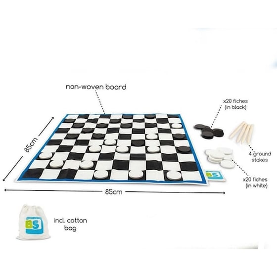 Γιγαντιαία Ντάμα (draughts) Ga242 Επιτραπέζιο (Bs Toys) image 1