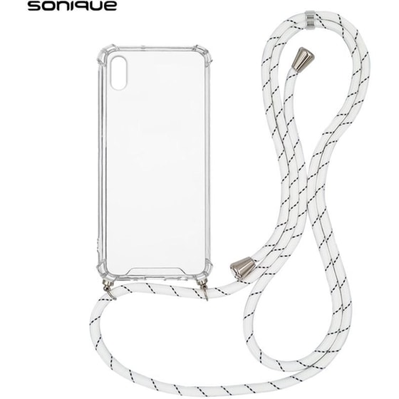 Θήκη Apple iPhone XS Max - Sonique με Κορδόνι Armor Clear - Λευκό image 0