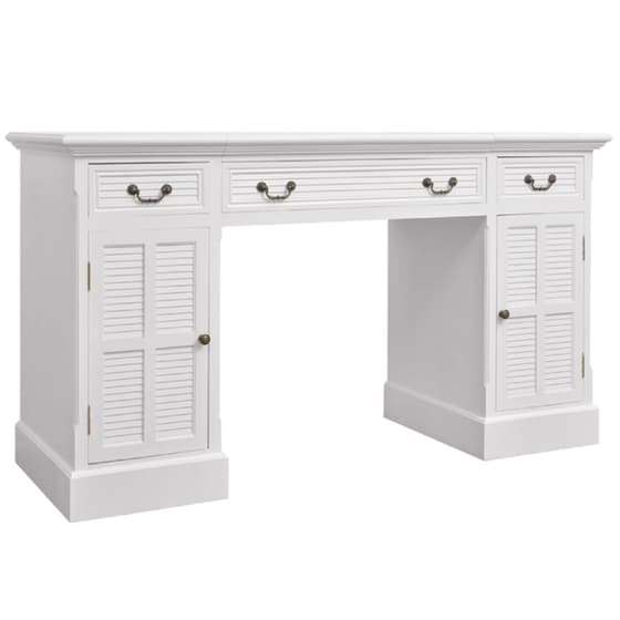 Γραφείο με Συρτάρια VidaXL από MDF 140x48cm - Λευκό image 0