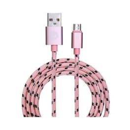 Καλώδιο δεδομένων Garbot Grab And Go Usb to Micro-usb 1m - Pink
