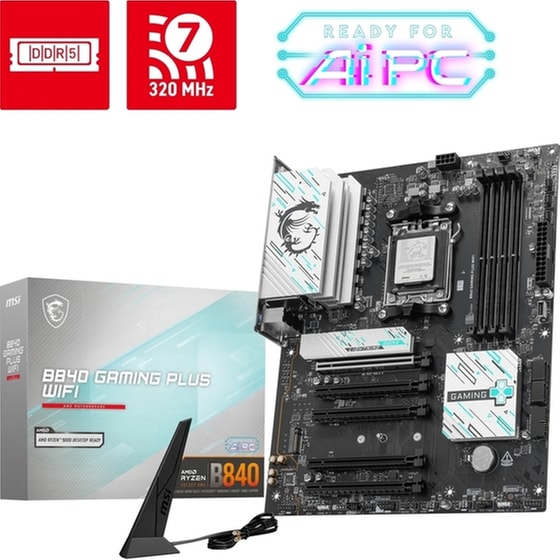 MSI B840 GAMING PLUS WIFI Motherboard ATX με AMD AM5 Socket 7E57-002R image 3