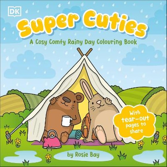 Super Cuties A Cosy Comfy Rainy Day Colouring Book image 0