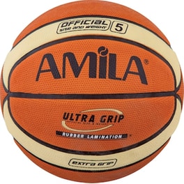 Μπάλα Μπάσκετ Amila Rubber No5 - Πορτοκαλί