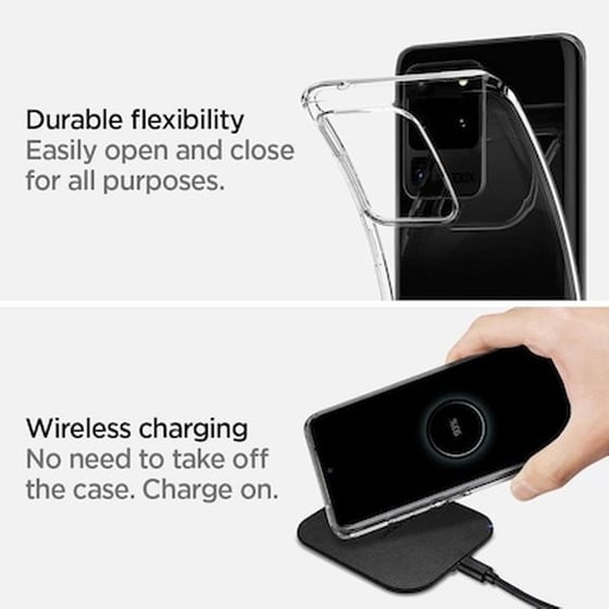 Θήκη Samsung Galaxy S20+ - Spigen Liquid Crystal - Crystal Clear image 1