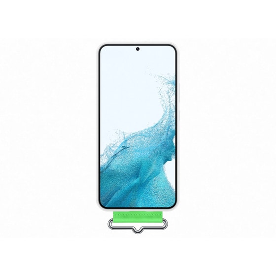 Θήκη Samsung Galaxy S22+ - Samsung Silicone Cover with Strap - White image 1
