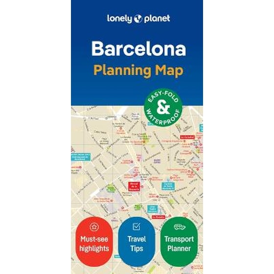 Lonely Planet Barcelona City Map image 0