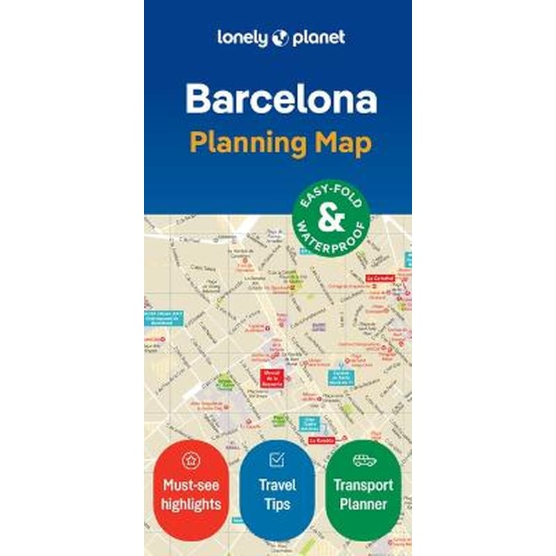 Lonely Planet Barcelona City Map