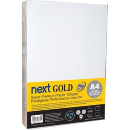 Next Gold Χαρτί Εκτύπωσης A4 120gr 500 φύλλα