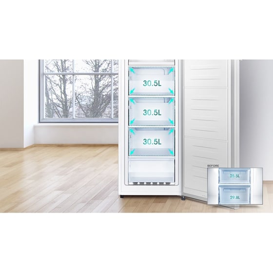 HISENSE FT3K310SAIE 312 Lt Γκρι Όρθιος Καταψύκτης image 8