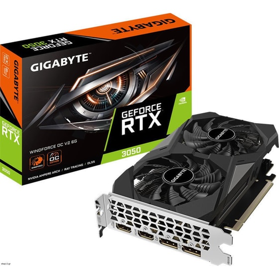 Κάρτα Γραφικών Gigabyte GV-N3050WF2OCV2-6G GeForce RTX 3050 6GB image 0