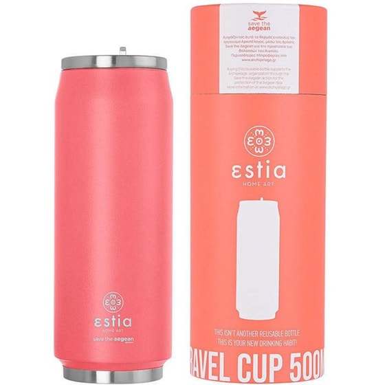 Παγούρι Θερμός ESTIA  Save The Aegean Fusion Coral 500 ml image 0