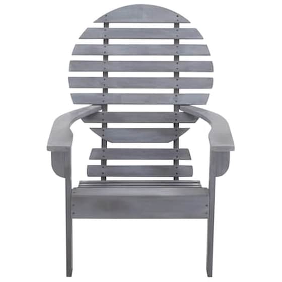 Καρέκλα Vidaxl Adirondack από Μασίφ Ξύλο Ακακίας 69x96x89cm - Γκρι image 2