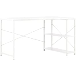 Γραφείο Γωνιακό VidaXL από Μοριοσανίδα 120x72cm - Λευκό