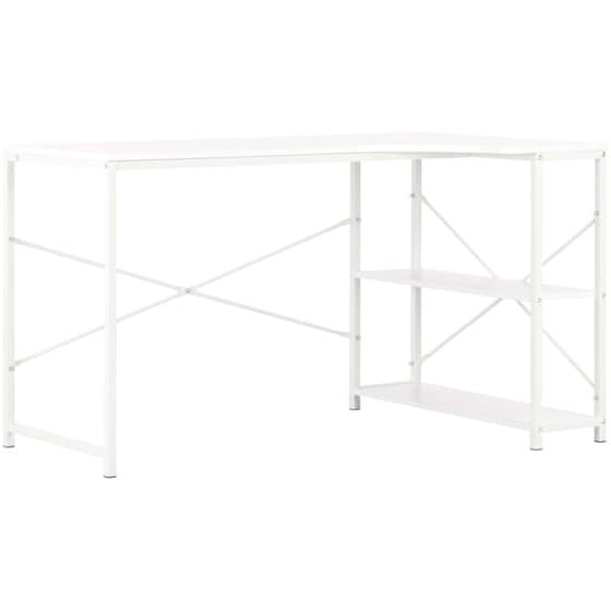 Γραφείο Γωνιακό VidaXL από Μοριοσανίδα 120x72cm - Λευκό image 0