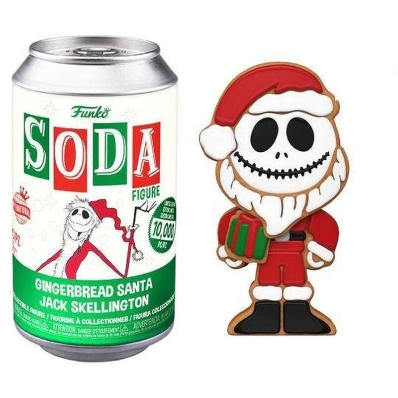 Funko Vinyl Soda Disney: Nightmare Before Christmas - Gingerbread Santa Jack Skellington