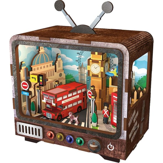 Παζλ 3D Ξύλινο Vintage TV: London Is A Bad Habbit image 1