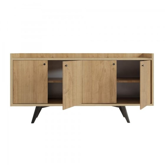 Μπουφές 24Mall Piranha από Μοριοσανίδα/Πλαστικό 150x40x75 cm - Καφέ image 2