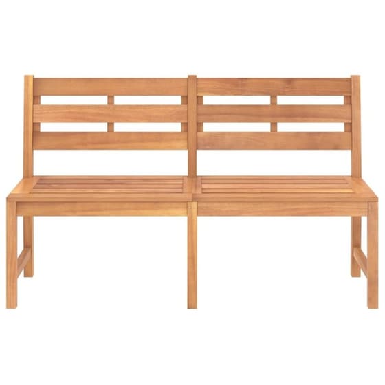 Παγκάκι Κήπου VidaXL  από Μασίφ Ξύλο Teak 150x59x90 cm - Καφέ image 2
