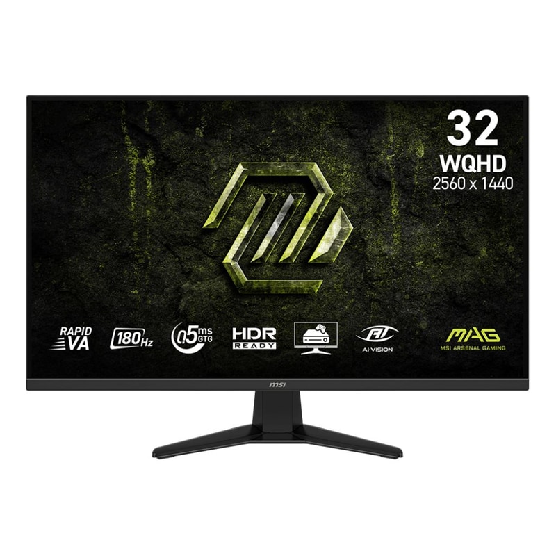 MSI MAG 325QF E18V Gaming Monitor 31.5 Quad HD VA Flat 180Hz 0.5 ms