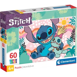 Παιδικό Παζλ Clementoni Super Color Disney Stitch (60 Κομμάτια)