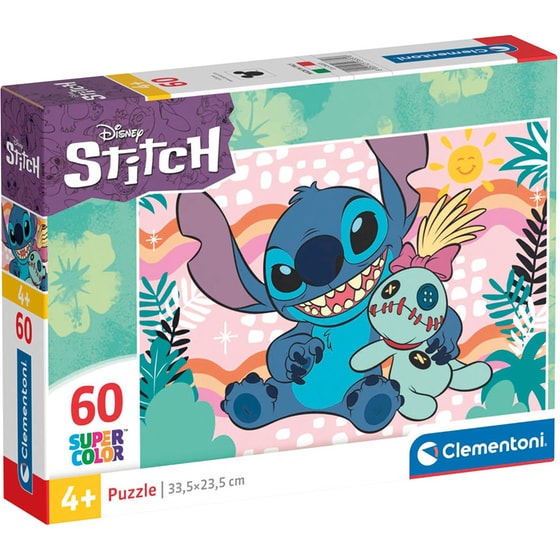 Παιδικό Παζλ Clementoni Super Color Disney Stitch (60 Κομμάτια) image 0