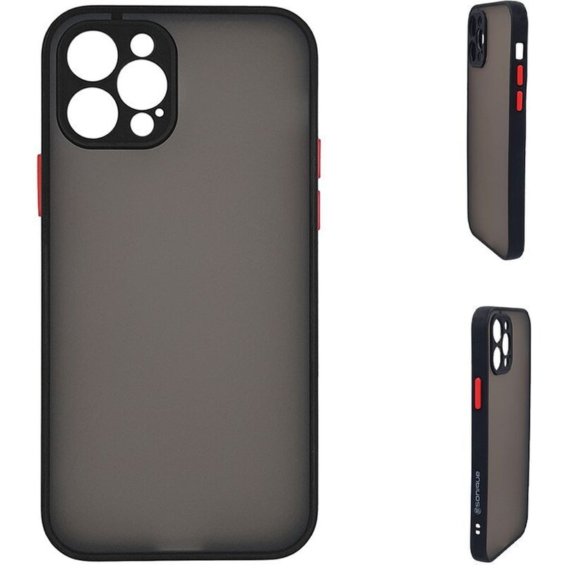 Θήκη Apple iPhone 12 Pro Max  - Sonique Color Button Bumper - Μαύρο
