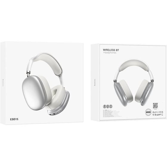 Hoco Cool Shadow Ασύρματα Ακουστικά Κεφαλής - Ασημί image 1