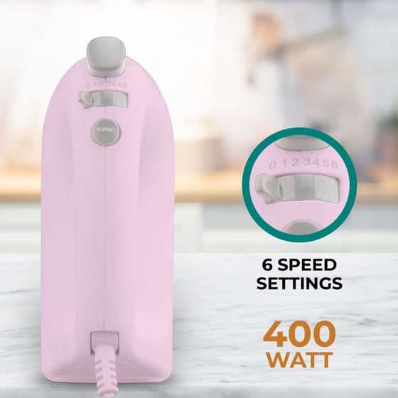 IQ ΗΜ-211 400 W Ροζ Μίξερ Χειρός image 1