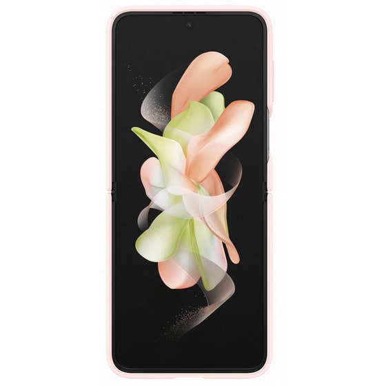 Θήκη Samsung Galaxy Z Flip 4 - Samsung Silicone Cover with Ring - Ροζ image 1