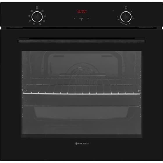 PYRAMIS PO782008SBL 78 Lt Μαύρο Εντοιχιζόμενος Φούρνος Άνω Πάγκου image 0