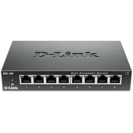 D-Link DES-108 215-0138 Unmanaged Fast Ethernet (100 Mbps) 8-Port