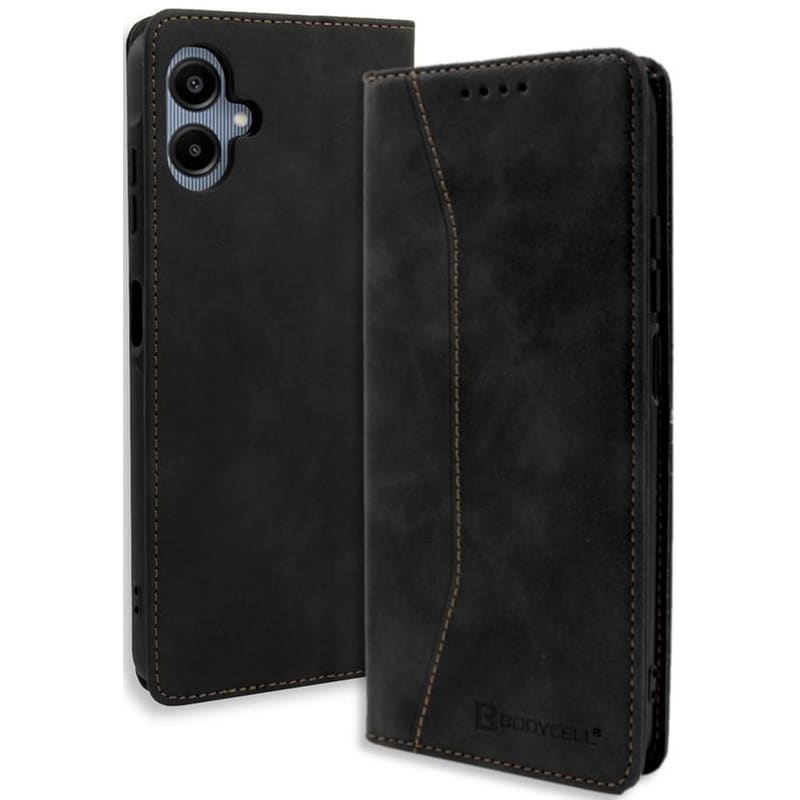 Θήκη Samsung Galaxy A06 - Bodycell Book Case Πορτοφόλι - Black (5206015079399)