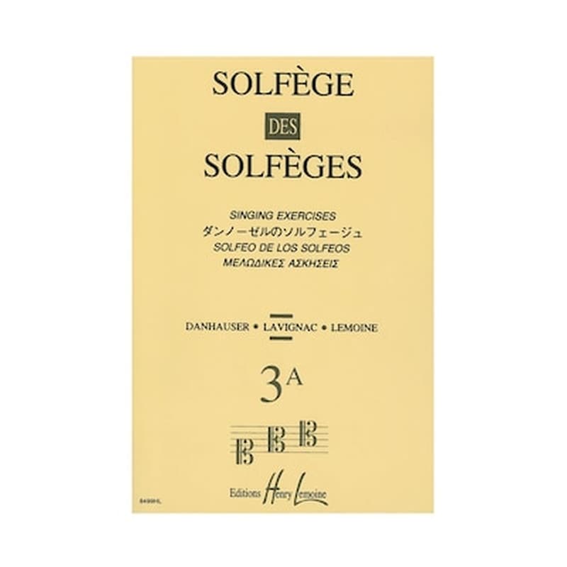 HENRY LEMOINE Solfege Des Solfeges, Vol.3a