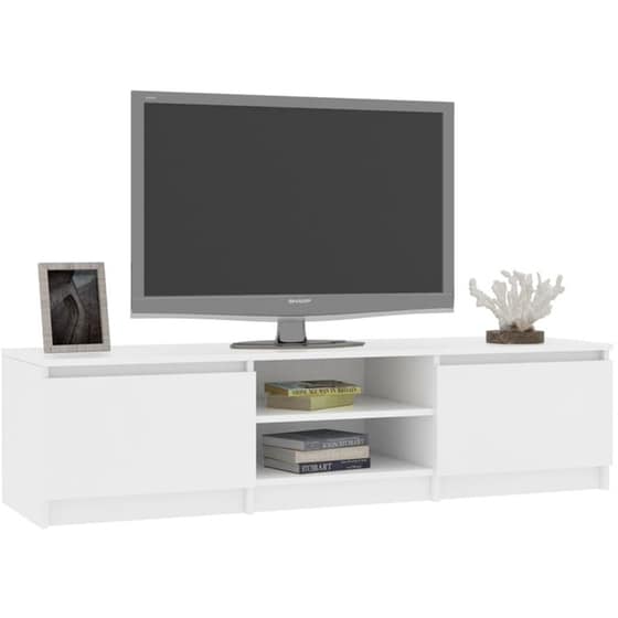 Έπιπλο Τηλεόρασης VidaXL από Μοριοσανίδα 140x40x35.5cm - Λευκό image 2