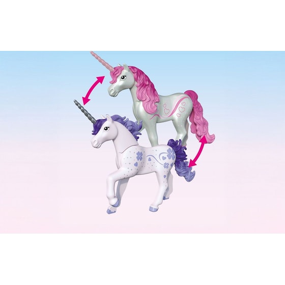 PLAYMOBIL®&nbsp; Magic Μονόκερος με Μωβ Χαίτη & Νεράιδα (71843) image 3