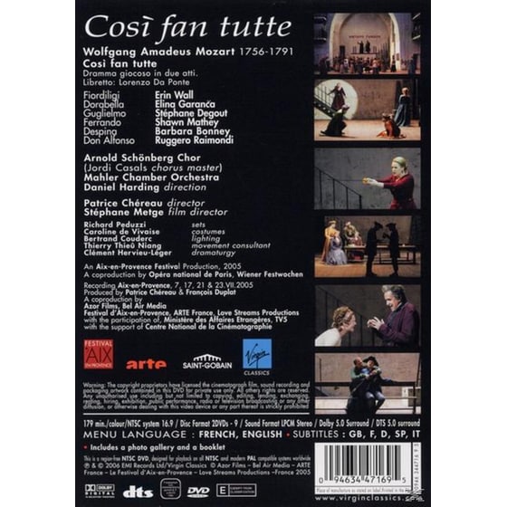 Mozart: Cosi Fan Tutte (DVD Video Album) image 2