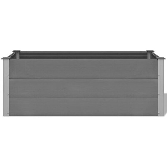 Vidaxl Ζαρντινιέρα Γκρι 150 X 50 X 54 Εκ. Από Wpc image 5