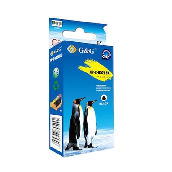 Συμβατό Canon G&G Μαύρο Μελάνι Εκτυπωτή Np-c-0521bk image 0