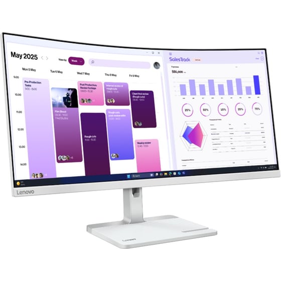 Lenovo L34W-4C Monitor 34" UWQHD Curved VA 120 Hz 6 ms image 10