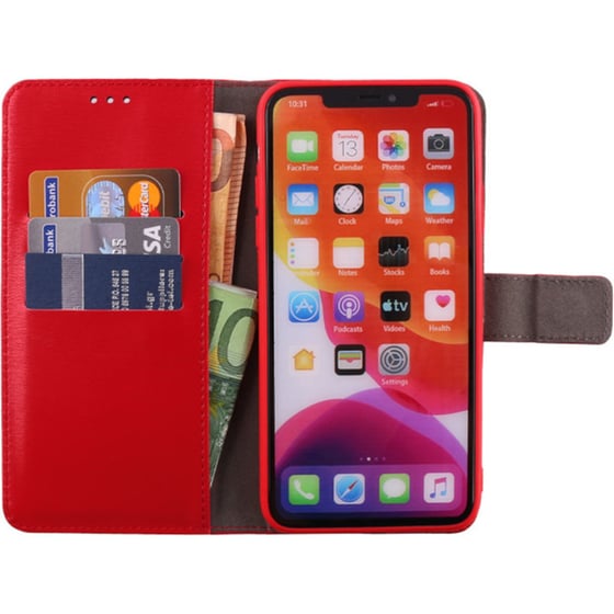 Θήκη Apple iPhone 11 Pro Max - Volte-tel Allure Magnet Book Stand Clip - Red image 1