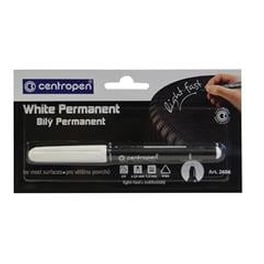 Μαρκαδόρος Ανεξίτηλος Centropen Λευκό 1.0 mm