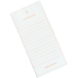 Σημειωματάριο Somewhere A5 Journal To Do Memo Block