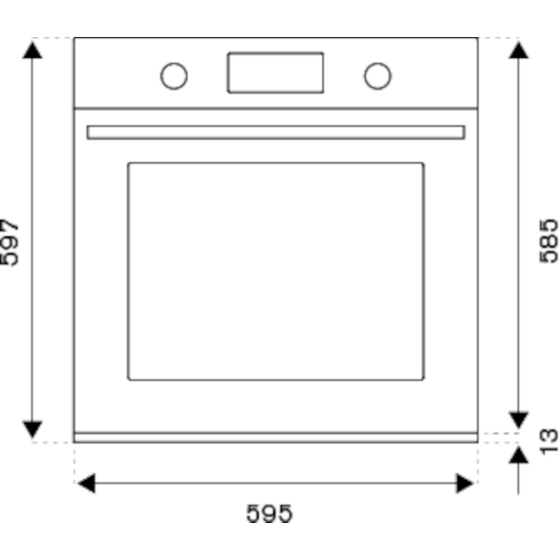 BERTAZONNI F605PROEKX 76 Lt Inox Εντοιχιζόμενος Φούρνος Άνω Πάγκου image 1