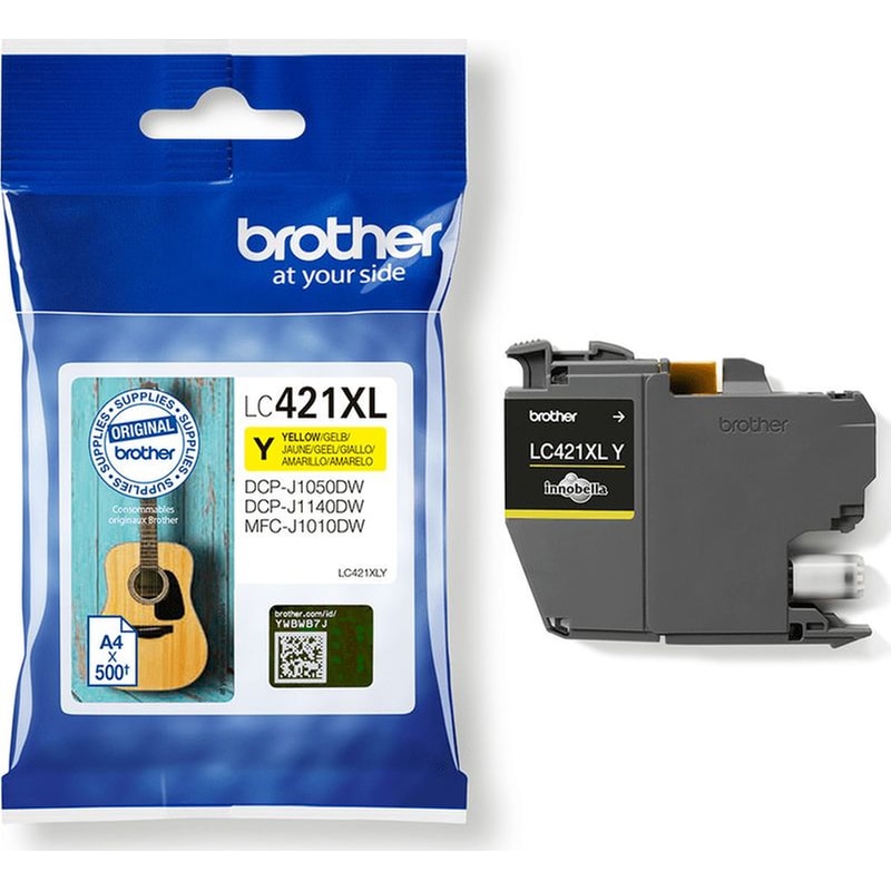 BROTHER Brother LC421 Κίτρινο Μελάνι Εκτυπωτή
